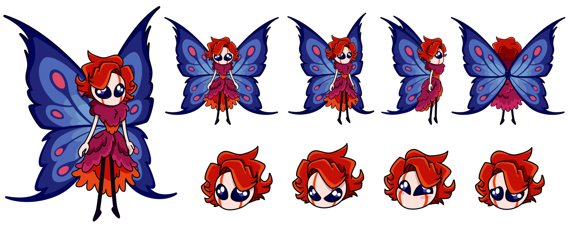 Character sheet for insect-fairy creature